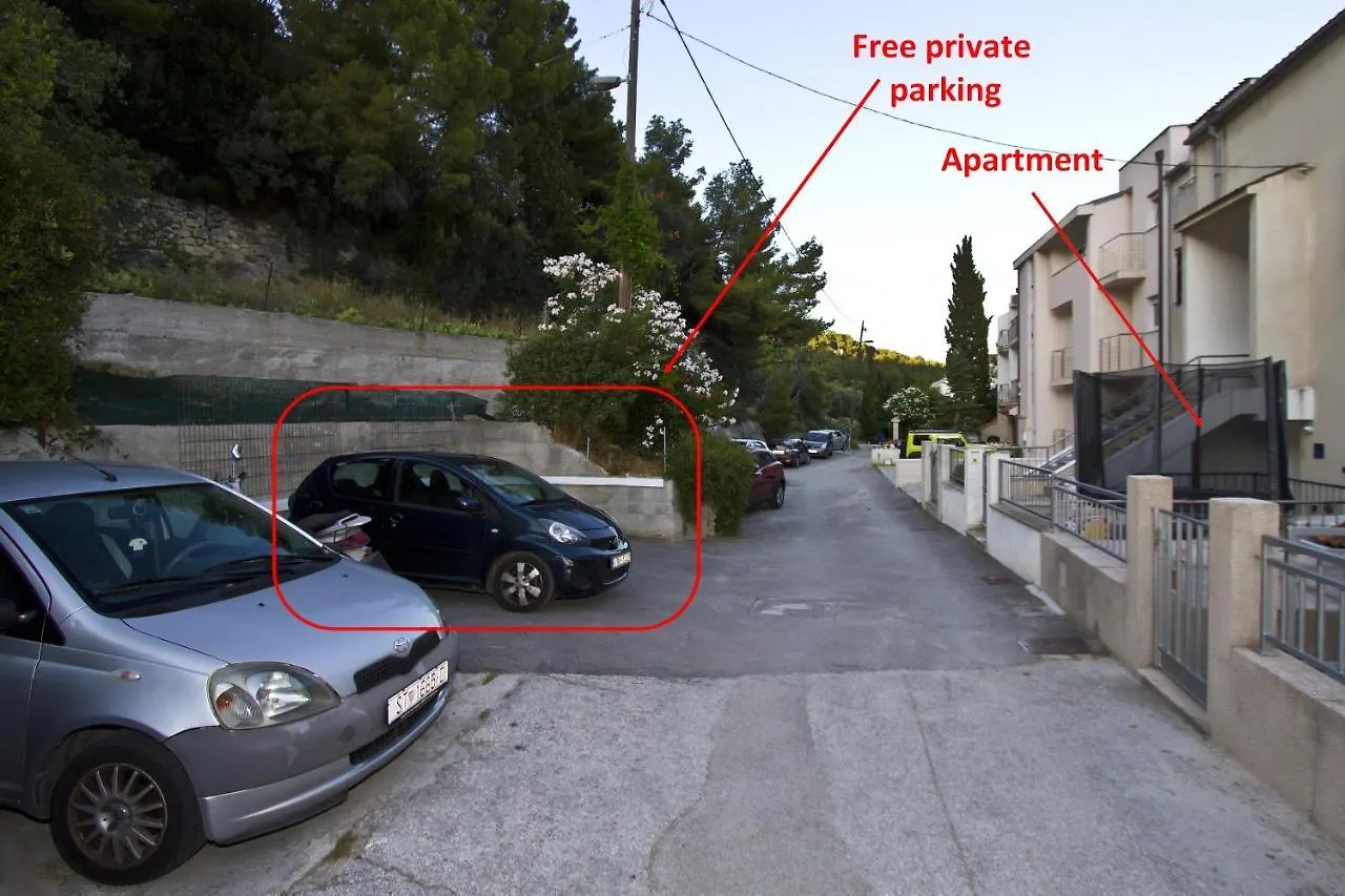 Luxury Apt With Roofed Patio Near Beach & Center Split 0*,  Croatia