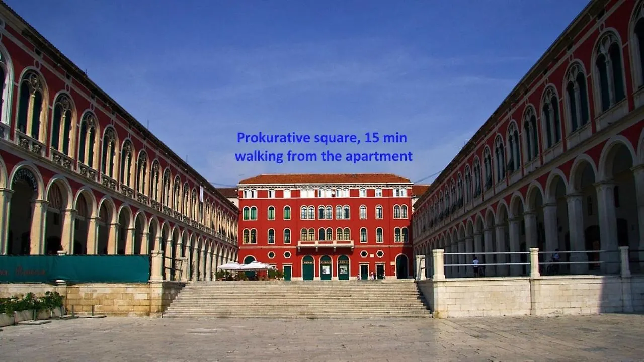 Luxury Apt With Roofed Patio Near Beach & Center Spalato