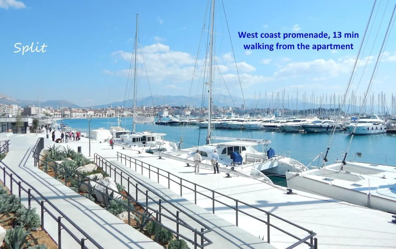 Luxury Apt With Roofed Patio Near Beach & Center Split Croatia